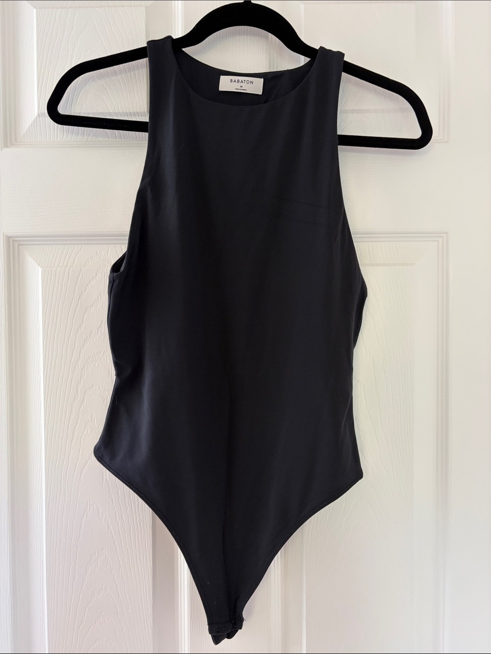 Babaton Black High-Neck Contour Bodysuit